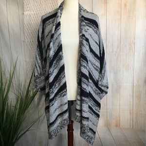 Mossimo | Black and Gray Oversized Shrug Cardigan